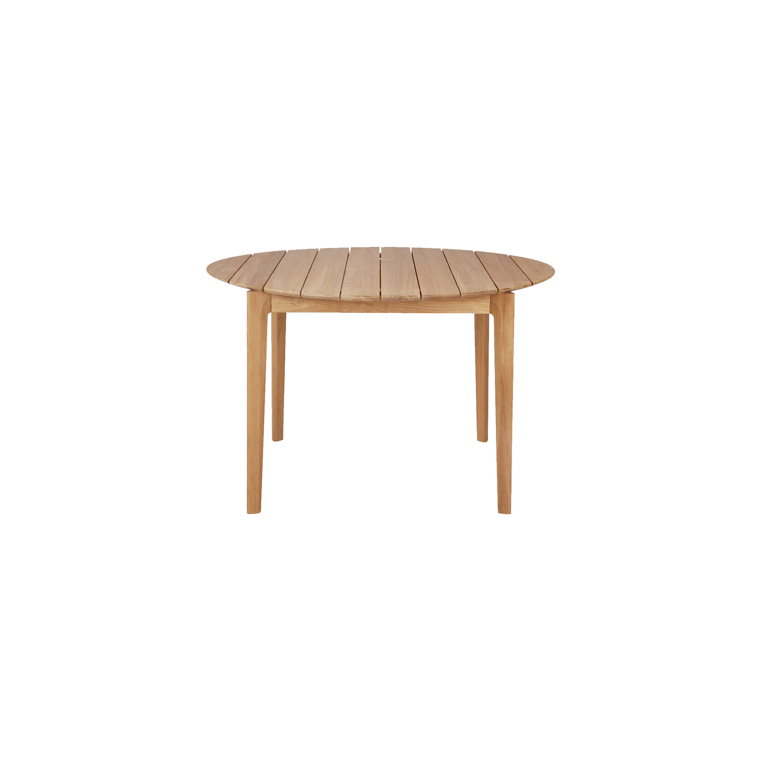 Det tidløse uttrykket i spisebordet Bok Outdoor Dining Table Ø125 fra Ethnicraft gjør at det fint kan passe inn i moderne hjem såvel som i mer rustikke og klassiske innredninger.