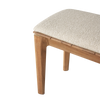 Benken Bok Outdoor Bench 137x35 cm fra Ethnicraft med pute i beige/Natural.