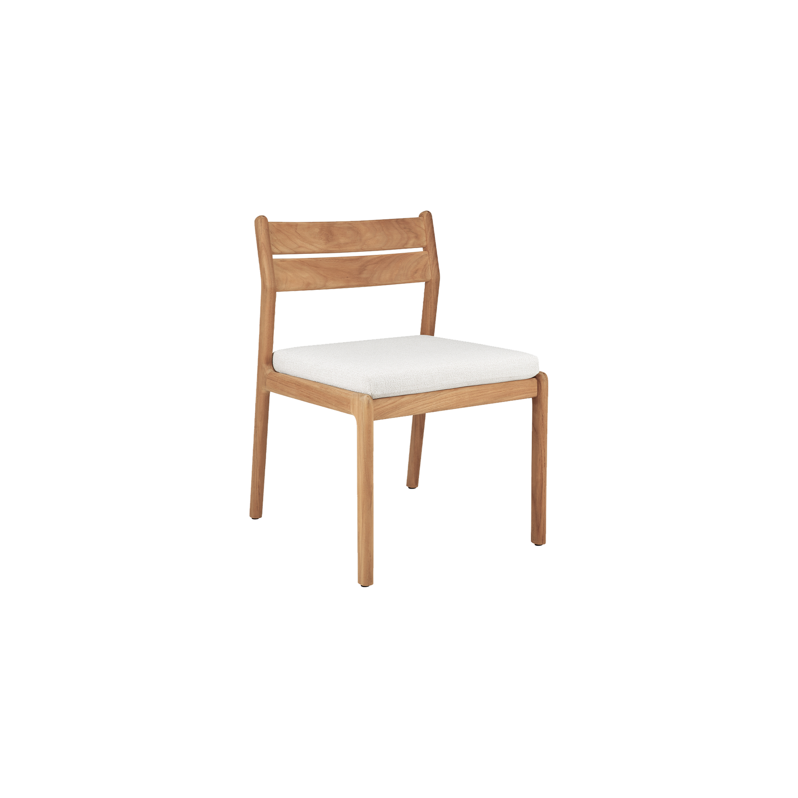Spisestol Jack Outdoor Dining Chair uten armlene med pute i Off White fra Ethnicraft.