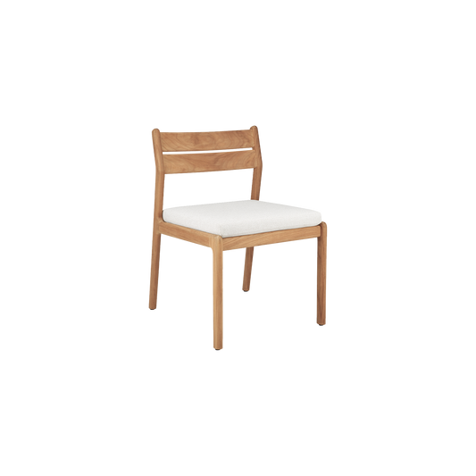 Spisestol Jack Outdoor Dining Chair uten armlene med pute i Off White fra Ethnicraft.
