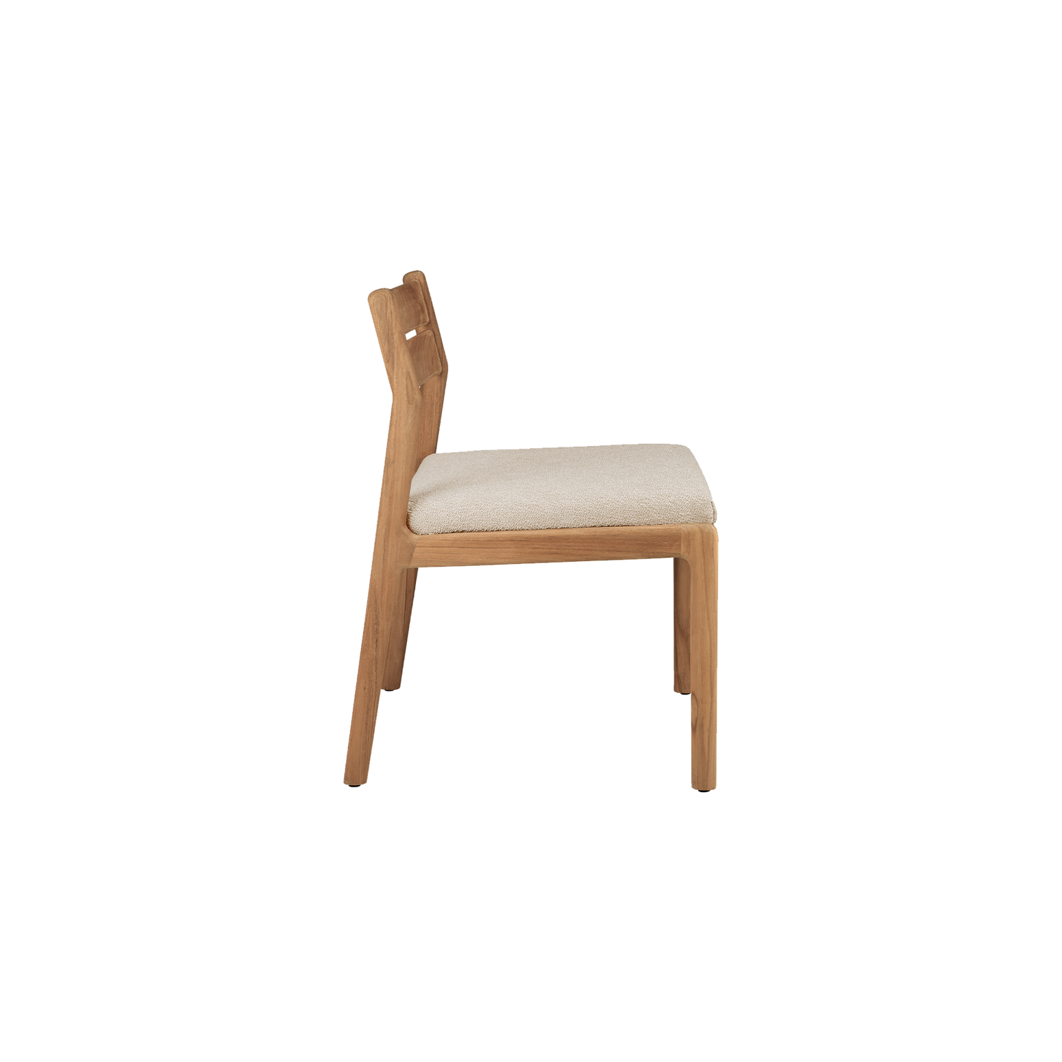 Spisestol Jack Outdoor Dining Chair uten armlene med pute i beige/Natural fra Ethnicraft.
