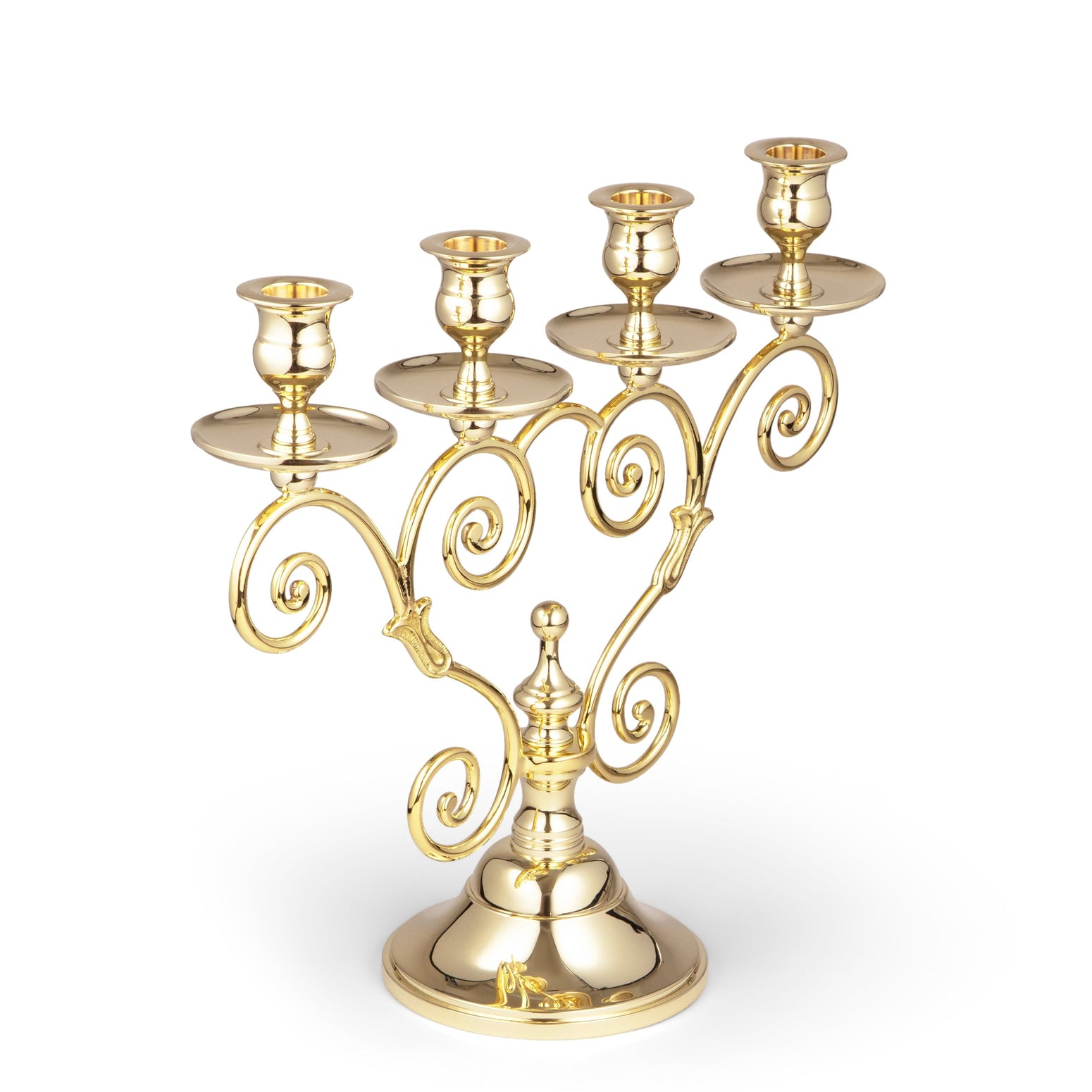 Lysestake Mistel Candle Holder i blankpolert messing fra Skultuna