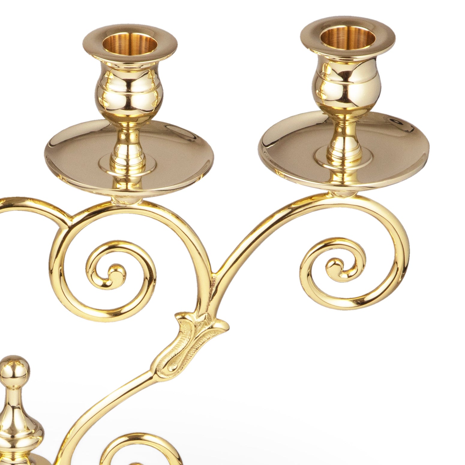 Lysestake Mistel Candle Holder i blankpolert messing fra Skultuna