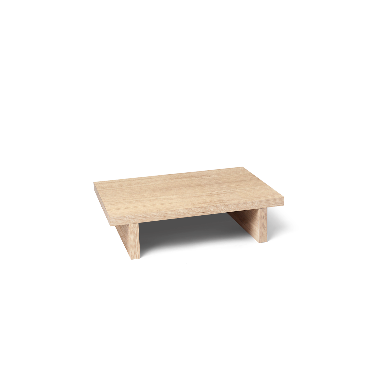 På bilde er Ferm Living sitt Kona Sidebord i naturlig tre.