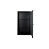 Veggskap Haze Wall Cabinet Rillet Glass fra Ferm Living i svart / Black.
