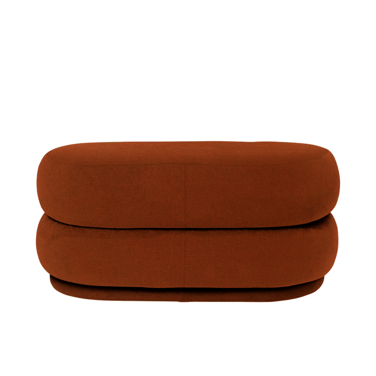 Pouf Oval Tonus 474 Red Brown