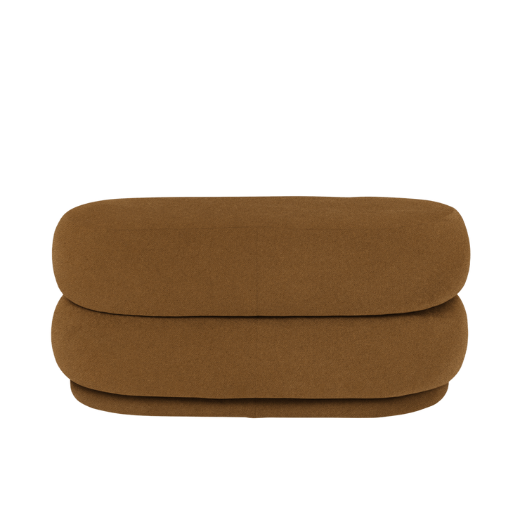 Pouf Oval i tekstilet Tonus 364 Sugar Kelp