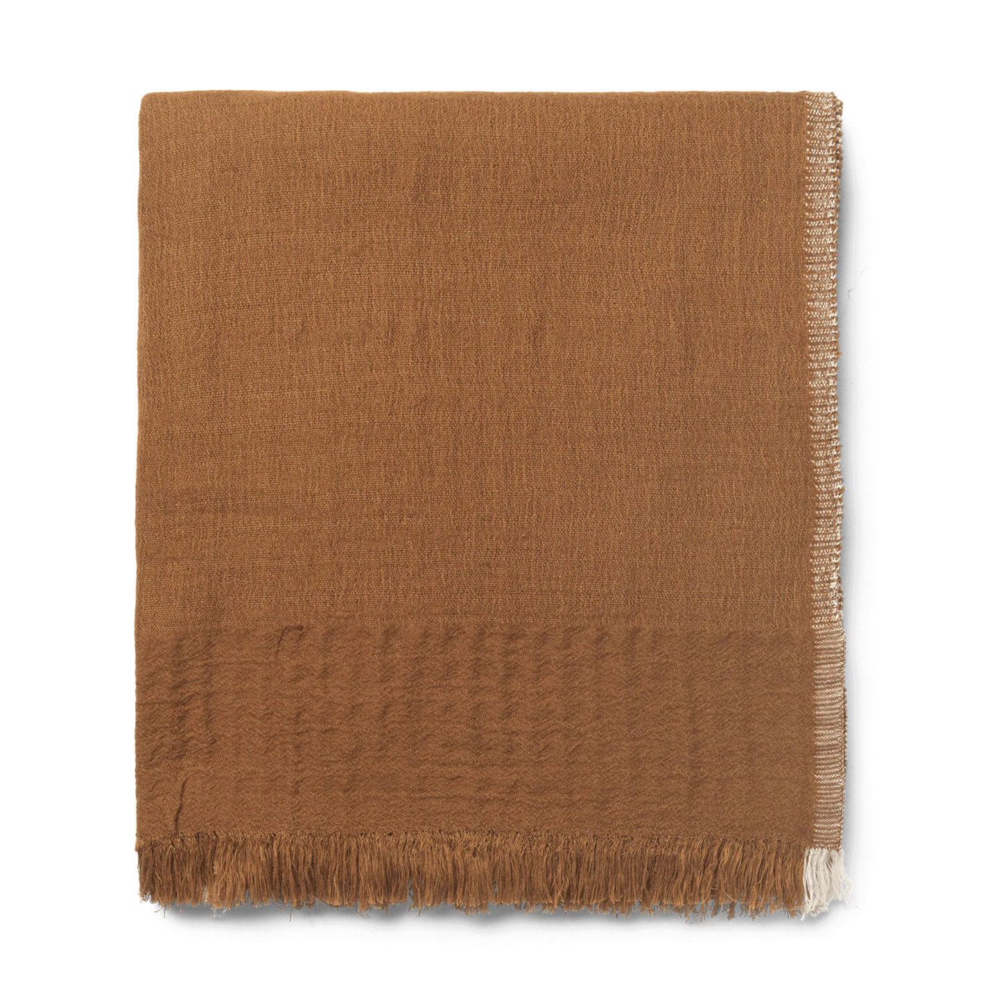 Pleddet Weaver Throw fra Ferm Living i fargen Sugar Kelp.