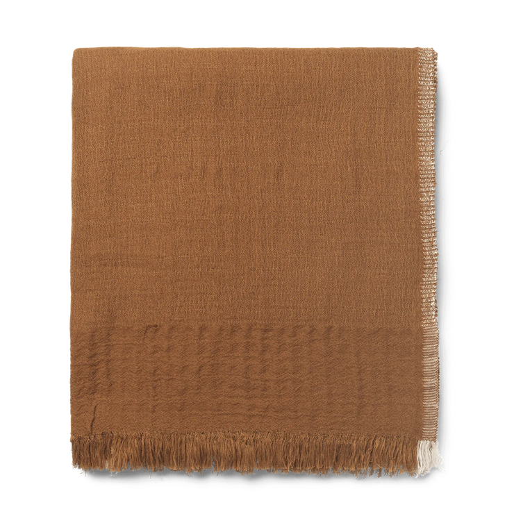 Pleddet Weaver Throw fra Ferm Living i fargen Sugar Kelp.