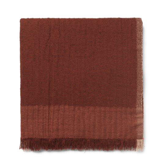 Pledd Weaver Throw rødbrun