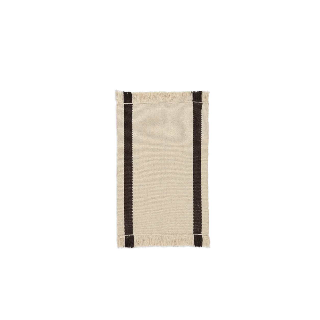 Dørmatte Calm Kelim Mat fra Ferm LIVING i fargen Coffee/Off-white
