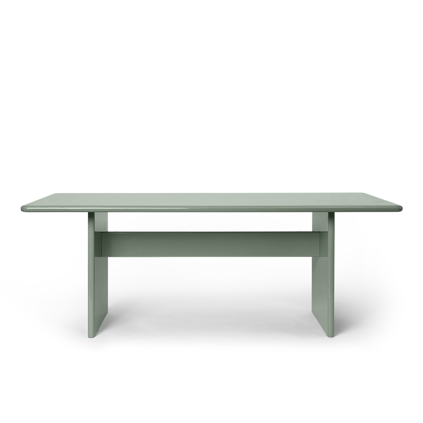 Spisebordet Rink Dining Table i fargen Tea Green fra Ferm Living i størrelse 90x200 cm