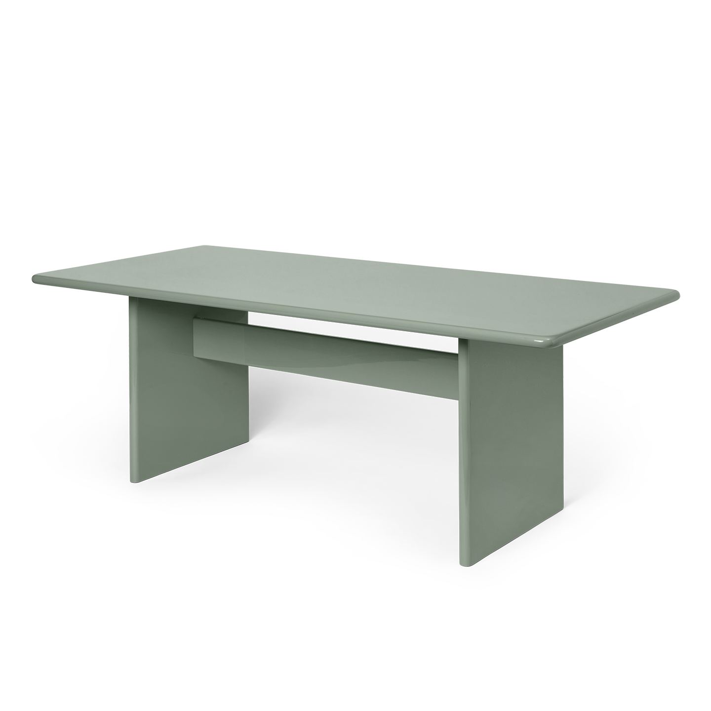 Spisebordet Rink Dining Table i fargen Tea Green fra Ferm Living i størrelse 90x200 cm