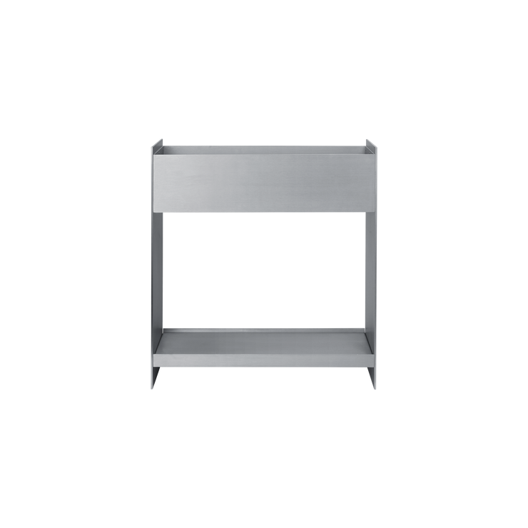 Plantekassen Lager Plant Box fra Ferm Living i børstet aluminium
