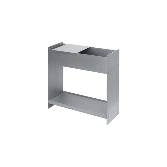 Plantekassen Lager Plant Box fra Ferm Living i børstet aluminium