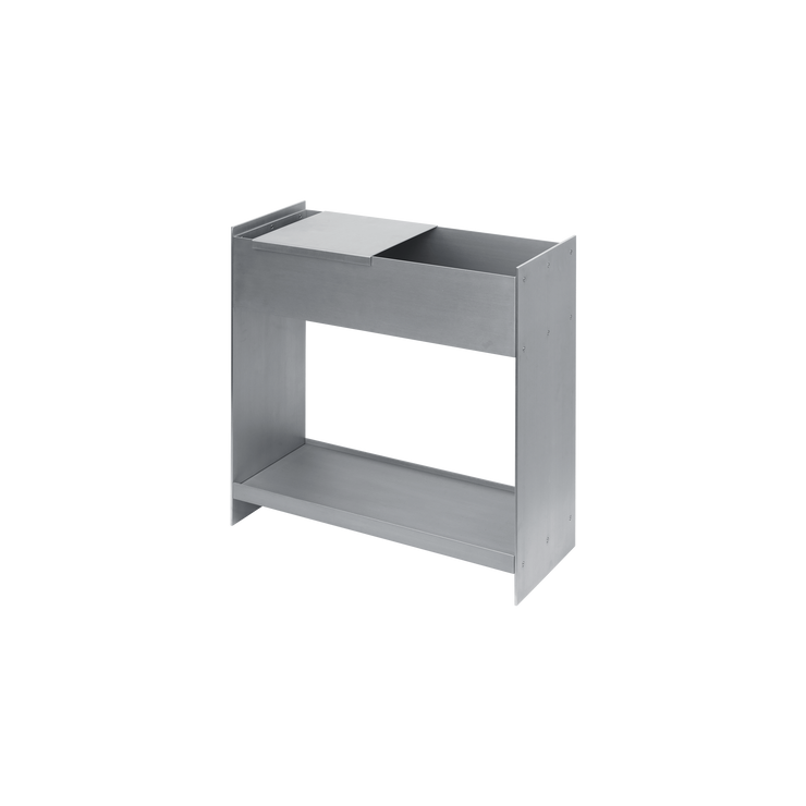 Plantekassen Lager Plant Box fra Ferm Living i børstet aluminium