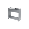 Plantekassen Lager Plant Box fra Ferm Living i børstet aluminium