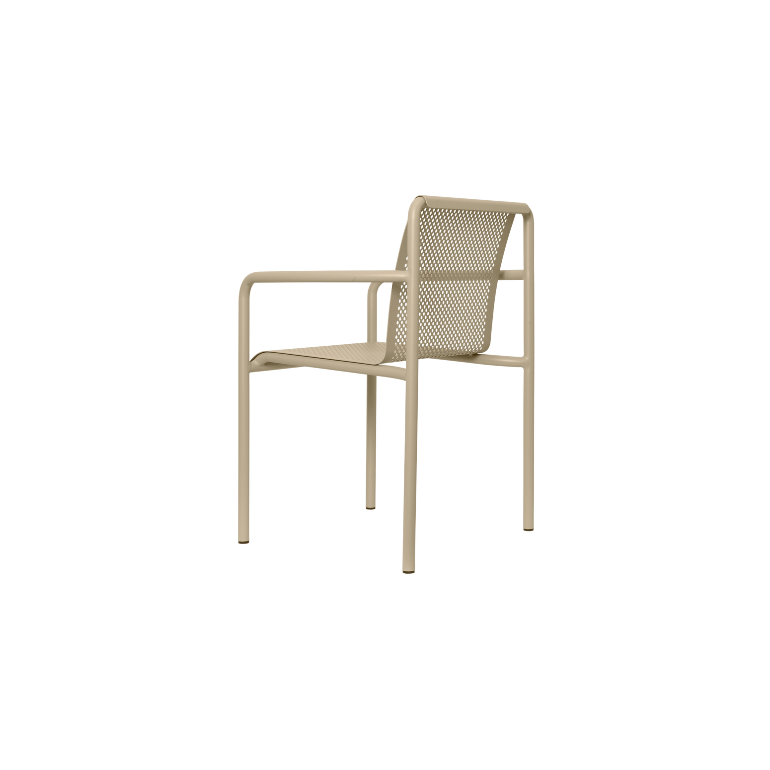 Spisestol Dapple med armlene fra Ferm Living i Cashmere/beige.
