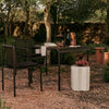 Spisestol Dapple med armlene fra Ferm Living i Dark Chocolate/brun.