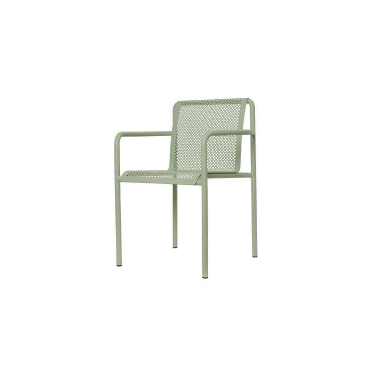 Spisestol Dapple med armlene fra Ferm Living i Tea Green/grønn.