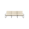 3-seter utesofa Desert Dolce i Pure Bouclé / off-white med svart understell fra Ferm Living.