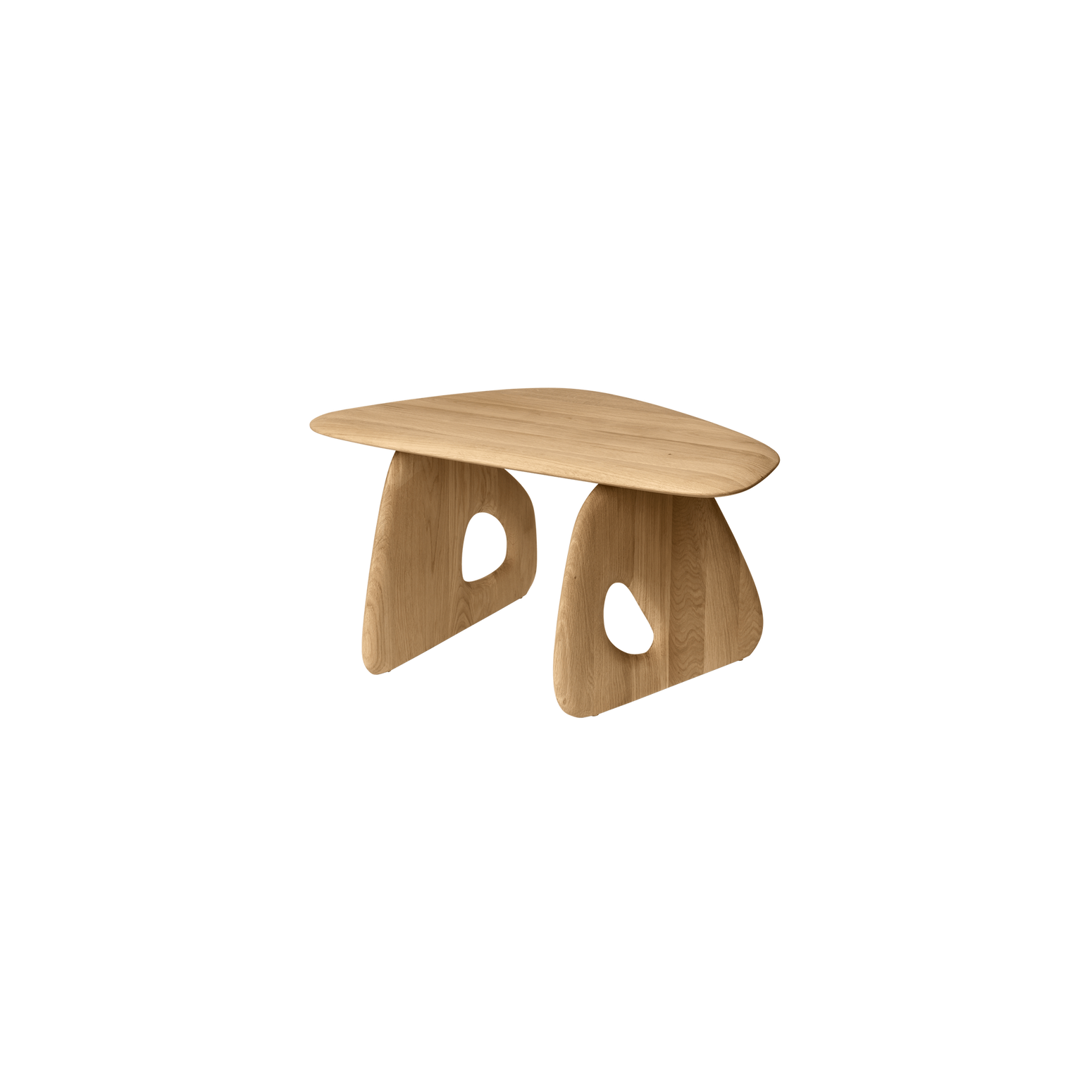 Møblene fra Ferm living har varig aktualitet og er laget av skikkelig gode materialer, og detaljene er dekorative og funksjonelle. Avbildet er sofabord Oar 70.