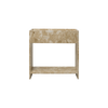 Plantekasse Stone Plant Box med hylle i beige marmor fra Ferm Living