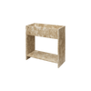 Plantekasse Stone Plant Box med hylle i beige marmor fra Ferm Living