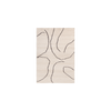 Teppe Gesso Jute Rug fra Ferm Living i hvitt (Off-white/Dark fig) i størrelse small.