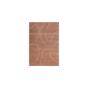 Teppe Gesso Jute Rug fra Ferm Living i brunrødt (Terracotta/Off-white) i størrelse small.