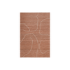Teppe Gesso Jute Rug fra Ferm Living i brunrødt (Terracotta/Off-white) i størrelse medium.