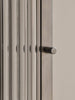 Veggskap Haze Wall Cabinet Rillet Glass fra Ferm Living i børstet stål / Brushed Stainless Steel.