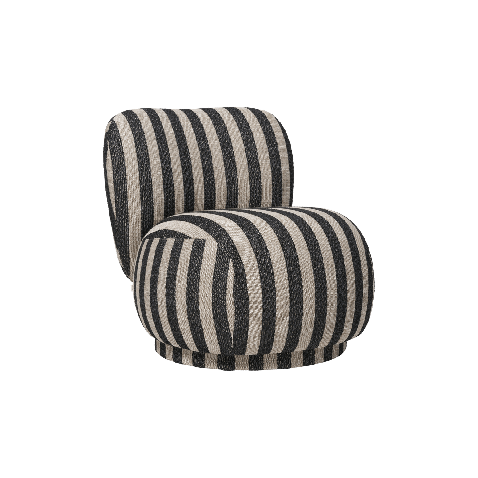 Lenestol Rico Lounge Chair Piccolo i Louisiana - Sand/Black fra Ferm Living. 