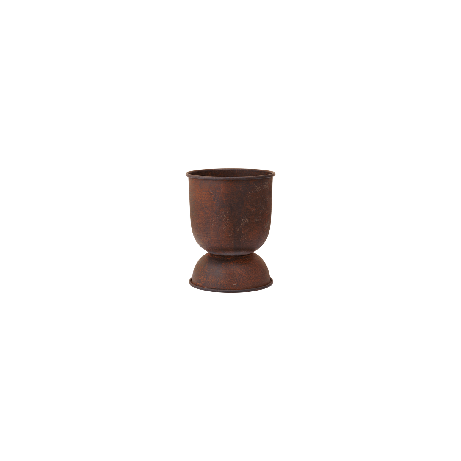 Potte Hourglass Pot i rust (H30 x Ø21 cm) fra Ferm Living.