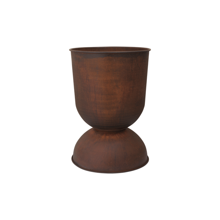 Potte Hourglass Pot i rust (H73 x Ø50 cm) fra Ferm Living.
