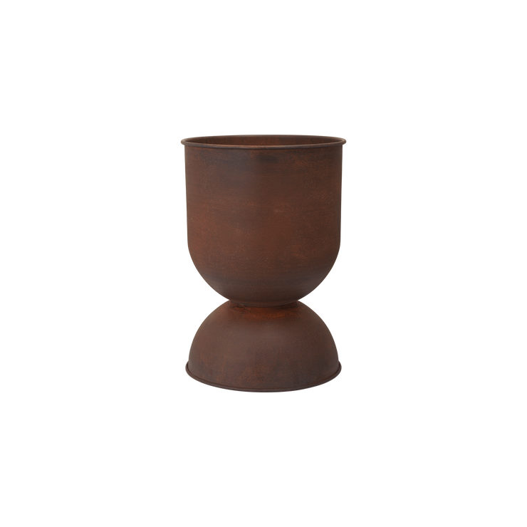 Potte Hourglass Pot i rust (H59 x Ø40 cm) fra Ferm Living.
