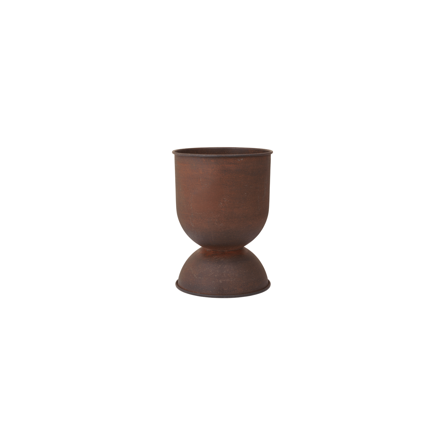 Potte Hourglass Pot i rust (H42,5 x Ø30 cm) fra Ferm Living.