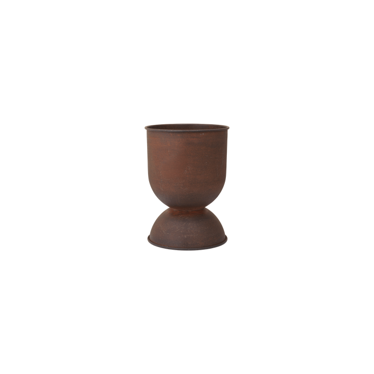 Potte Hourglass Pot i rust (H42,5 x Ø30 cm) fra Ferm Living.