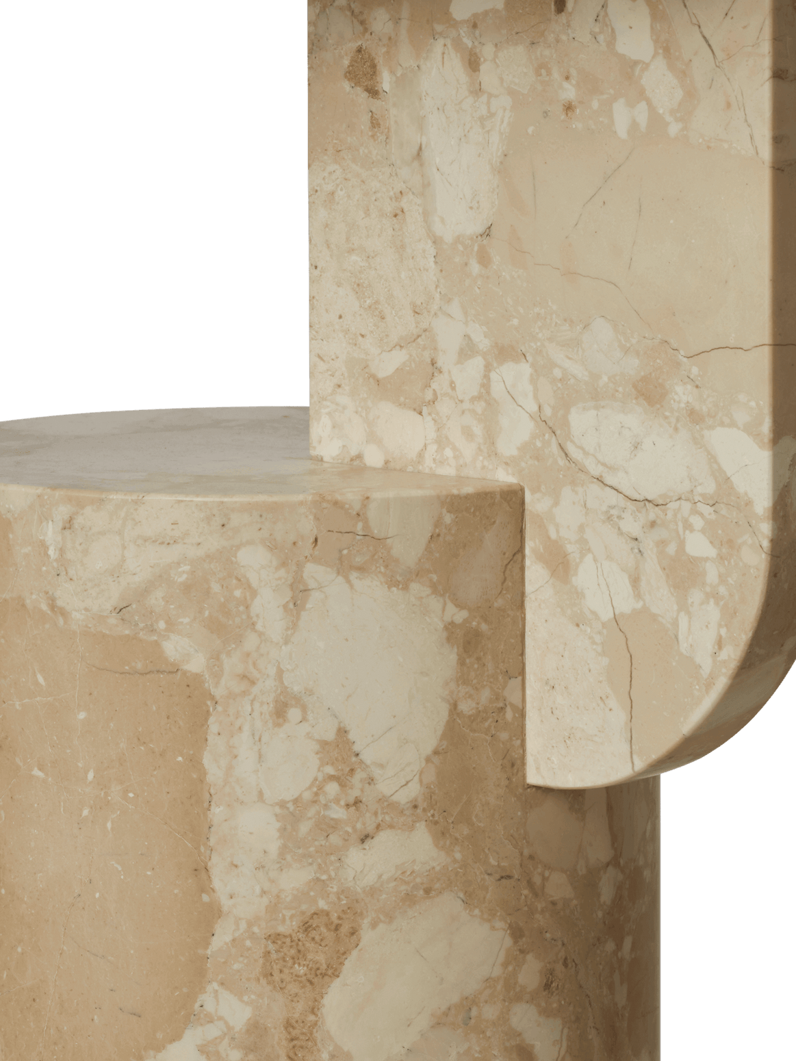 Sidebord Insert Side Table Stone Sand fra Ferm Living.