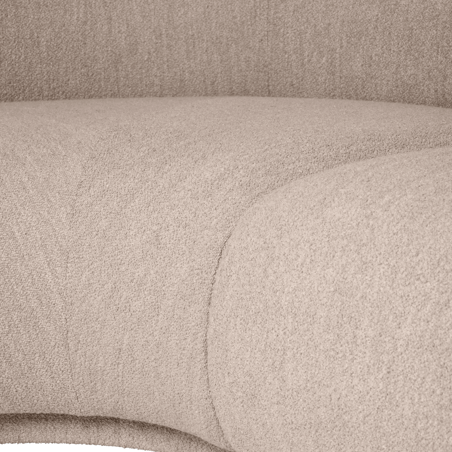 Modulsofa Rico fra Ferm Living i det beige tekstilet Soft Bouclé Natural