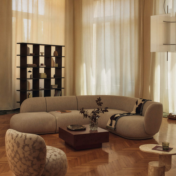 Modulsofa Rico fra Ferm Living i det beige tekstilet Soft Bouclé Natural