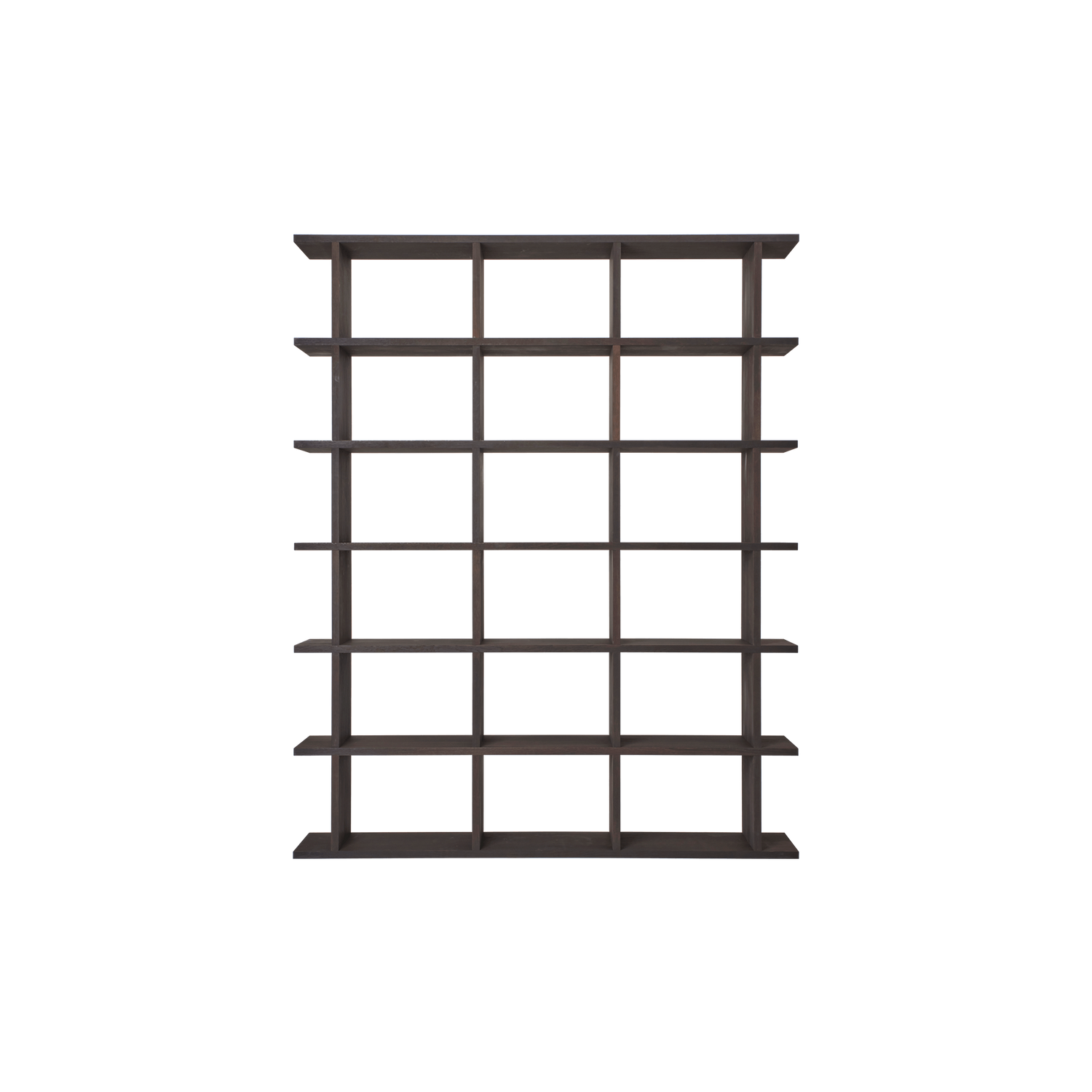 Bokhylle Kona Bookcase 3x6 i naturfarget mørkbeiset eikefinér (Dark Stained fra Ferm Living.