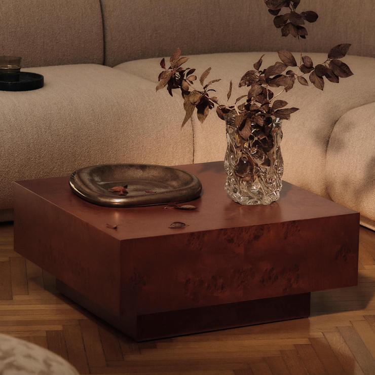 Sofabord Burl Storage Coffee Table fra Ferm Living i mørk variant / Dark Stained.
