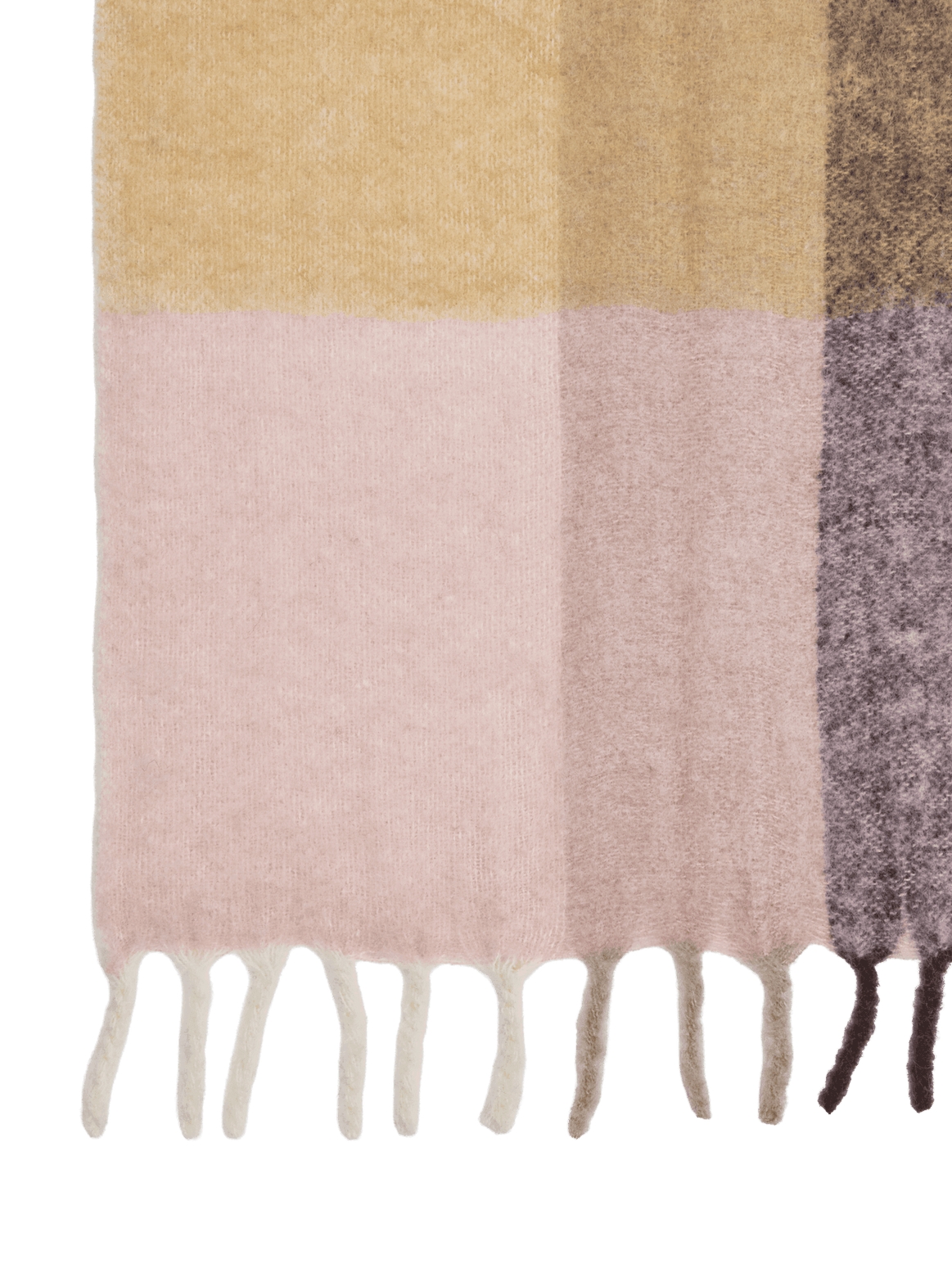 Pledd Blur Mohair Blanket – Butter/Pale Rose fra Ferm Living