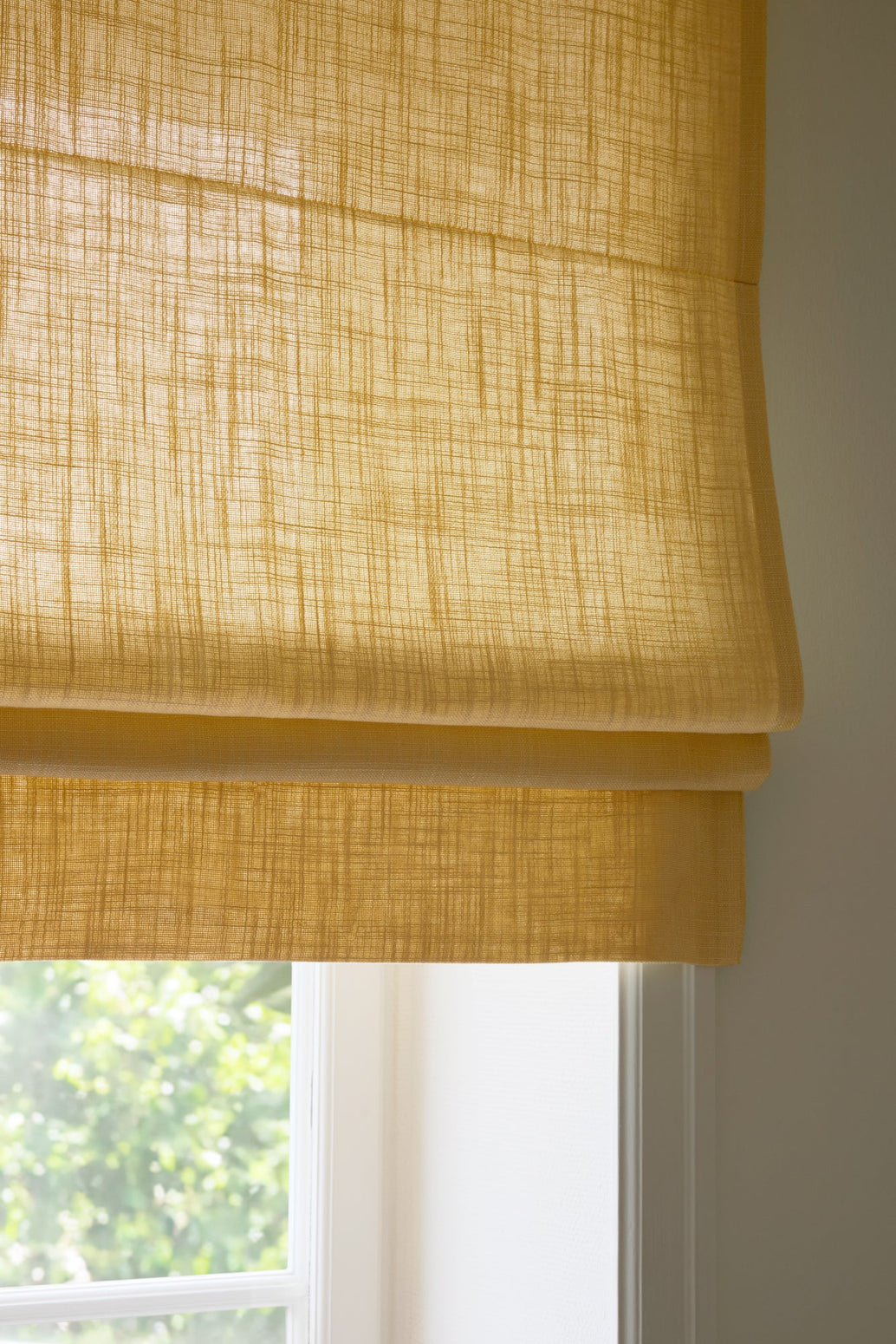 Liftgardin vevd lin fra Gotain i fargen Havregul / Oat Yellow