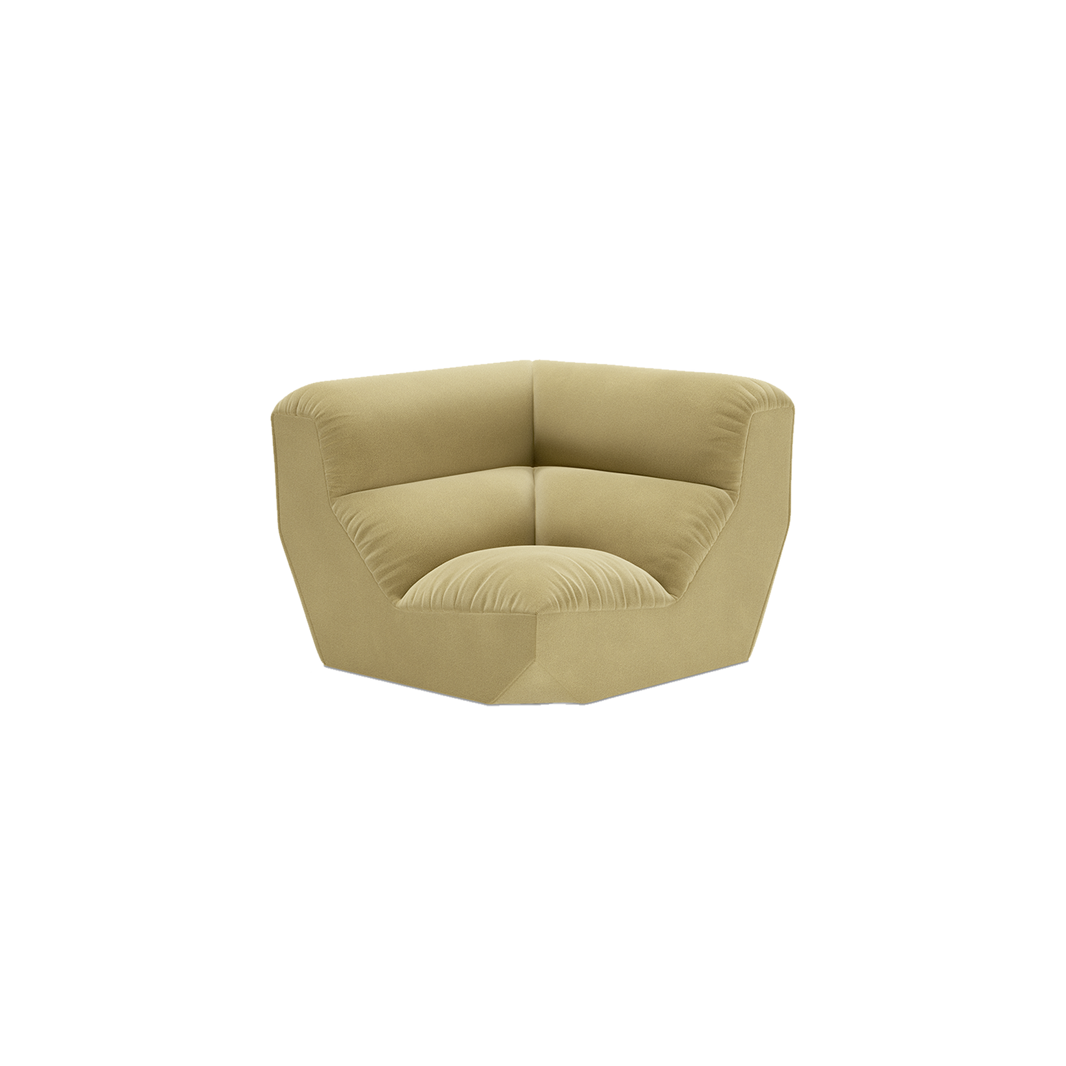 Modulsofa Hi Lo AV54-AV55 i fargen khakigrønn (Mylla 0971) fra &tradition.
