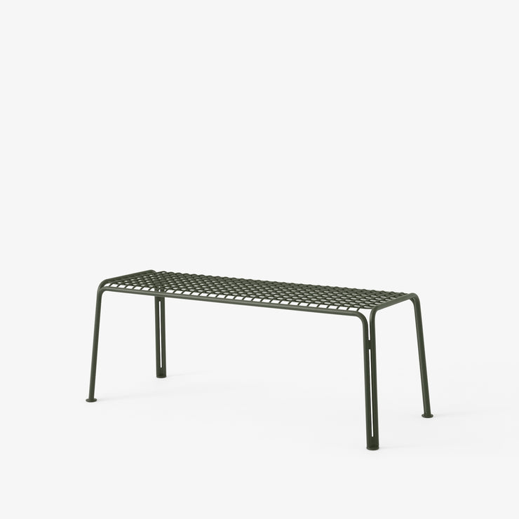Grønn benk til uteplassen, Thorvald SC112 fra &tradition