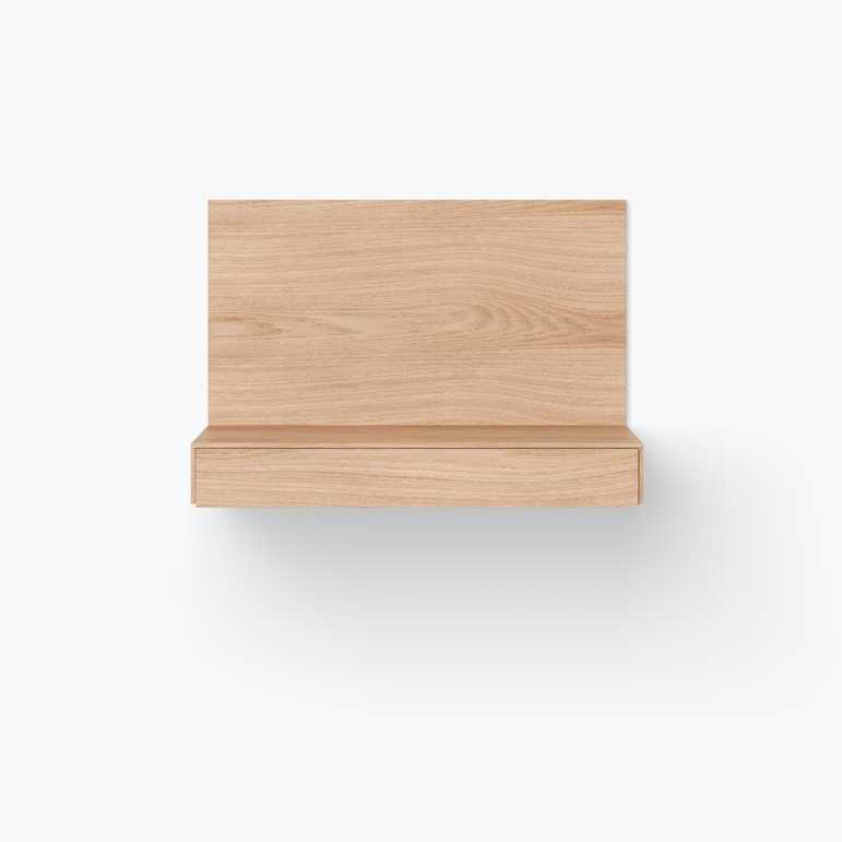 Vegghengt skrivebord Tana i eik.