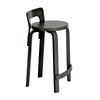Barkrakk K65 High Chair fra Artek i svartlakkert bjørk