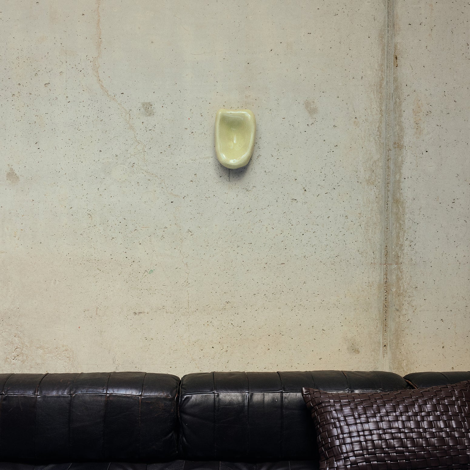 Glasskulptur Glass Sculpture fra HKliving i fargen Cream
